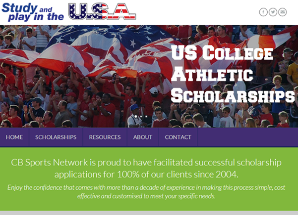 Study and Play in the USA website screenshot