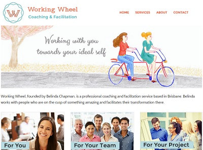 Working Wheel website screenshot